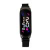 Reloj led magnético imán impermeable táctil moda control táctil impermeable pulsera de malla reloj electrónico de aleación