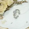 Anel Versátil de Trevo de Quatro Folhas com Zircônia Microincrustada, Banhado a Ouro Cobre para Mulheres, Design de Nicho que Não Desbota, Anel Aberto de Moda Levemente Luxuoso