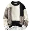 Venta Caliente Transfronteriza Suéter Holgado de Punto para Hombre de Cuello Alto Medio Ropa de Punto para Hombre Talla Grande Directo del Fabricante