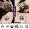 Tatuajes Pequeños para la Mano con Diseños Herbales, Impermeables y de Larga Duración, Diseños Oscuros y Geniales para el Dorso de la Mano y los Hombros, Modernos para Hombres y Mujeres
