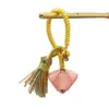 Colgante de Zongzi Tejido a Mano, Accesorios DIY para el Festival del Bote del Dragón, Cuerda de Colores, Cuerda de Mano, Pulsera de Hilo Rojo