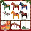 Colgante de Caballo de Madera Transfronterizo, Adorno Colgante Pintado, Mascota del Año del Caballo, Decoración Daruma Sueca, Moderno y Sencillo