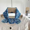 Pañuelo Cuadrado Pequeño de Algodón y Lino Floral Delgado para Primavera y Verano para Mujer, Pañuelo de Seda Estampado Versátil, Pañuelo Decorativo Multifuncional para la Cabeza y Lazo para el Cabello