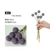 Ramo Artificial de Otoño de 6 Cabezas con Bolas Doradas para Arreglo Floral, Decoración de Mesa de Comedor de Sala de Estar en Casa, Decoración de Boda, Accesorios de Fotografía