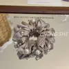 Elástico de Cabelo Pérola Cetim Suave Versátil Simples Toque de Luxo Não Danifica o Cabelo Acessório de Cabelo para o Dia a Dia para Mulheres