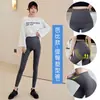 Pantalones Leggings con Botones Tiburón para Mujer Ropa de Abrigo Primavera Pantalones Ajustados Primavera/Verano Pantalones Barbie Venta al por Mayor Control de Abdomen Pantalones Negros Pequeños