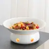 Plato de Cena Cerámico Comercial de Hotel Plato Calentado con Vela Plato para Sopa Restaurante Plato para Carne Salteada Olla Seca Estufa Abierta Vajilla de Aislamiento