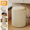 Taburete de Maquillaje, Silla de Tocador, Habitación de Niñas, Manicura, Lujo Ligero, Sensación de Gama Alta, Vestidor, Taburete Redondo con Capacidad de Almacenamiento, Estilo Crema