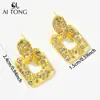 Joias Ai Tong: Brincos Exquisitos e Luxuosos em Formato de Coração Simples e Elegantes, Brincos Brilhantes de Moda Retrô, Brincos Versáteis de Luxo Leve