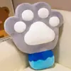 Almohada de Paleta con Forma de Pata de Gato Linda para Niñas, Cojín Lumbar con Forma de Pata para la Cama, Almohada para Siesta en la Oficina, Cojín para Sofá