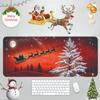 Alfombrilla de Ratón Navideña Personalizada Regalo de Muñeco de Nieve Cuaderno Grande Ip Computadora Oficina Juego Europeo y Americano Almohadilla Antideslizante para Escritorio