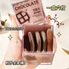 JONBOS Borla de chocolate para polvos, almohadilla de aire, borla flocada, mini borla para el pulgar, maquillaje de dedos, corrector, base de maquillaje