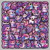 50 adesivos originais de animais neon, desenhos animados coloridos fofos sem infração grafite, adesivos para bagagem e alto-falantes transfronteiriços