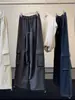 Pantalones cargo anchos para mujer de principios de otoño, cintura elástica con cordón, estilo coreano, bolsillos grandes, doble uso, puños, holgados, versátiles, casuales, largos
