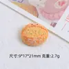 Pão de Sanduíche Sorridente Brincadeira com Comida Desenho Animado Acessórios DIY Acessórios Cola de Creme Resina Pequenos Acessórios Fivela de Sapato Caverna Material