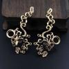Colgante de Nube de Bronce Fundido Shangjia, Pasador de Pelo DIY Estilo Antiguo, Accesorio para el Cabello y Materiales para Joyería (Dirección Izquierda y Derecha), Retro Estilo Chino