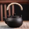 Tetera de Cerámica Negra Tetera Individual con Filtro Juego de Té Kung Fu Tetera con Asa de Gran Capacidad Venta al por Mayor Cerámica de Dehua