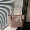 Nueva Textura Gran Capacidad Diaria Casual Adorno de Encaje Verano 2026 Moda para el Trabajo Bolso Tote de un Hombro para Mujer