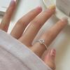 Estilo Apilado Corea del Sur Anillo de Plata de Ley 925 para Mujer Nicho Lujo Ligero Moda Traje Anillo Personalizado de Alta Gama Pulsera de Moda