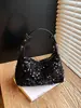 Moda Sencilla Nueva Primavera 2026 Bolso para Mujer Estilo Coreano de Moda Bolso de Hombro con Lentejuelas Bolso de Axila Bolso Pequeño