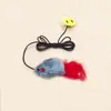 Juguete para Gatos Simulación Sensor Inteligente Sonido Peluche Ratón Chirriante Gato Interactivo Autoentretenimiento Alivio del Aburrimiento Palo para Molestar Gato Juguete para Mascotas