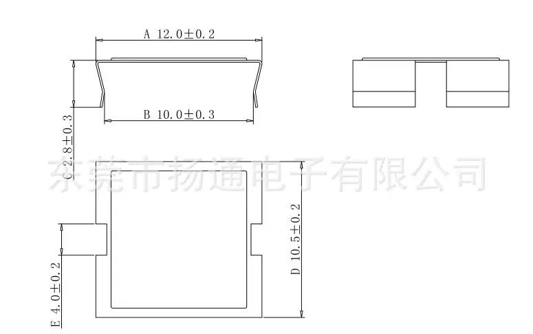 EFD10-1 半包钢夹尺寸