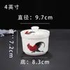 Olla de Cerámica Comercial con Tapa para Uso Doméstico, Adecuada para Cocer al Vapor Nido de Pájaro y Huevos, Olla Pequeña Shaxian para Sopa