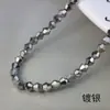 Venta Directa de Fábrica Cuentas de Punta de Diamante de 3/4 mm Cuentas de Vidrio de Cristal Color Galvanizado Personalidad Accesorios para Joyería DIY Cuentas Sueltas