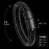 Pulsera de moda con cadena de patrón de serpiente electrochapada en color acero puro transfronteriza europea y americana, pulsera de silicona de acero de titanio, accesorio de alta gama para hombre