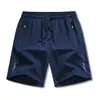 Shorts de Verão para Comércio Exterior Masculino Fino Seda Gelada Casuais Capris Masculinos Largos Tamanho Plus Secagem Rápida Calças de Praia Calças de Comprimento Médio