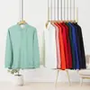 Camisa polo, color sólido de otoño, corte ajustado, camisa base casual de negocios, camiseta de manga larga para hombre