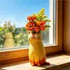 Florero de Gato Peculiar Nuevo Producto Transfronterizo Exquisito florero de gato peculiar adorno de resina para escritorio del hogar
