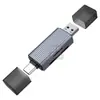 Base de Expansión Lateral USB Extensor Cuatro en Uno Multifunción Hub Otg Adecuada para Portátil Apple Tipo C