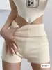 Diseño de Chica Atrevida Estilo Vintage Color Sólido Elásticos Ajustados que Resaltan la Cadera Pantalones de Punto Otoño Nuevos Ajustados Adelgazantes