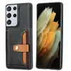 Funda para iPhone 12 con ranura para tarjetas, Funda protectora anti-caídas con tarjetero y diseño de piel de becerro con bloques de color para 17 Pro