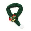 Los adornos para el cuello se están vendiendo a pérdida; collares para gatos rojos y verdes, accesorios navideños de tela para gatitos y mascotas, en stock para perros pequeños