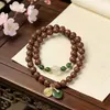 Pulsera de Cuentas de Aromaterapia con Cuentas de Medicina Tradicional China 0.8 Guiyuan + Jade de Cuarzo + Hebilla de Paz de Vidrio Pulsera DIY Venta al por Mayor