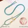 Cordón para colgante de mariposa estilo chino, cordón de cuello ajustable hecho a mano, adecuado para colgantes de jade y ágata
