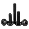 En Stock Tornillos de Máquina de Cabeza Redonda Phillips de Acero Inoxidable 304 Zinc Negro con Arandelas Tornillos de Máquina de Cabeza Plana PWM M1.4-M8
