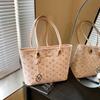 Bolso Tote para Mujer 2025 Primavera Nueva Moda Simple Nicho Gran Capacidad Bolso para Viajar Bolso de Hombro Casual