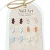 Nuevos Accesorios de Arte para Uñas de Resina Juguetes de Galleta Accesorios para Uñas DIY Pendientes Funda para Teléfono Móvil Accesorios para Uñas Portátiles