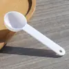Cuchara Medidora de Plástico de Uso Diario con Escala, Cuchara para Mascarilla de Belleza, Transparente, Fondo Redondo, Fondo Plano, Duradera, Se Puede Imprimir con Logo