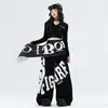 Conjunto de jazz moderno para niñas, top elegante y genial de manga larga, ropa de práctica, disfraz de jazz infantil para modelaje y actuaciones en el escenario