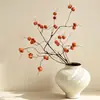 Decoraciones de frutas lujosas y realistas con forma de linterna roja, en un nuevo estilo chino, adecuadas para pasillos de salas de estar, salones de bodas y como accesorios de exhibición para arreglos florales