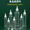 5 Botellas de Plástico Transparente de Grado Alimenticio de 10 ml, Botellas con Punta de Exprimidor, Botellas para Pigmentos y Condimentos, Botellas para Medicamentos, Botellas para Lociones, Botellas Redondas Pequeñas