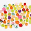 1000/package simulação de alimentos jogar legumes luminosos e frutas diy acessórios de resina micro paisagem material de frutas