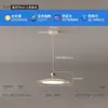 Estilo Crema Balancín Móvil Regulable Lámpara de Araña para Restaurante 2025 Nueva Lámpara Francesa para Mesa de Comedor Lámpara Simple de Platillo Volador para Mesa de Bar