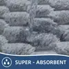Alfombra Gruesa Transfronteriza Tapete Antideslizante para Baño Felpudo para Puerta de Entrada Alfombra Absorbente para Baño Juego de Tres Piezas para Baño