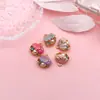 Colgante de gota de aceite estilo océano, concha, estrella de mar, perla, aleación de zinc, para pendientes, collares, pulseras DIY, accesorios de joyería para la playa