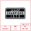 Pegatinas de Tela Bordadas con Letras Cuadradas Accesorios de Ropa para Traje de Uniforme de Béisbol Americano Parche Decorativo Pegatinas DIY Fábrica Stock Listo
